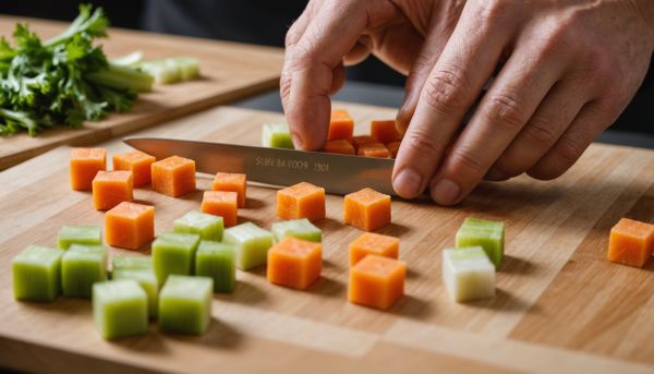 Comment tailler des légumes en brunoise nette