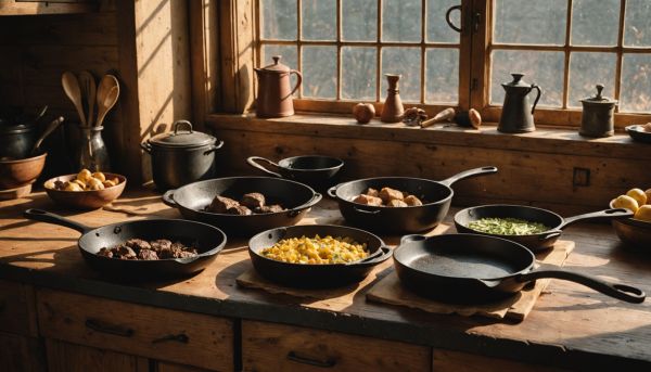 Les poêles en fonte indispensables en cuisine