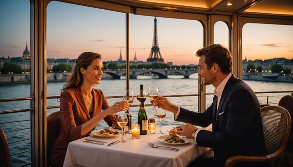 Idée cadeau original pour un couple : offrir une croisière gastronomique à paris
